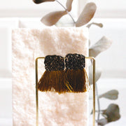 Mustard Tassel Earrings