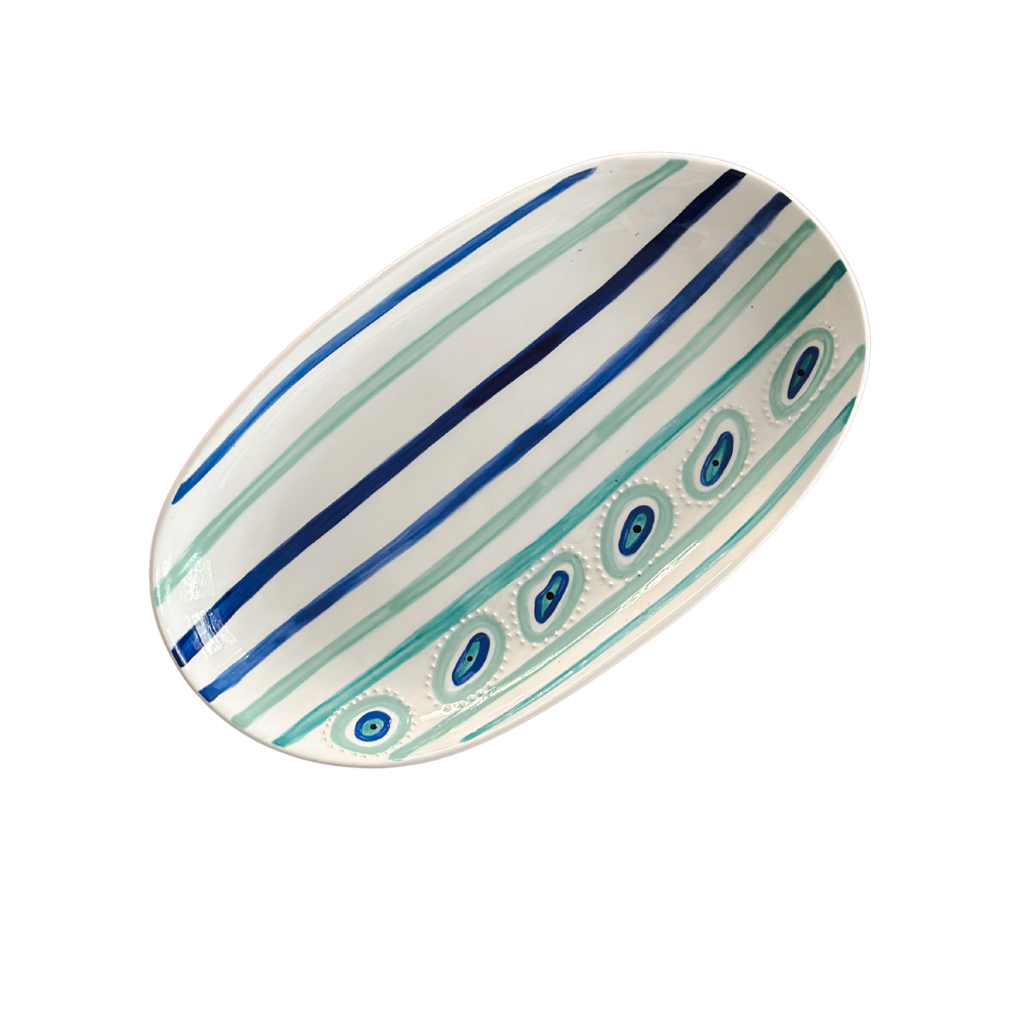 Rock Platter Large-Evil Eye