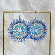 Blue Beaded Earrings