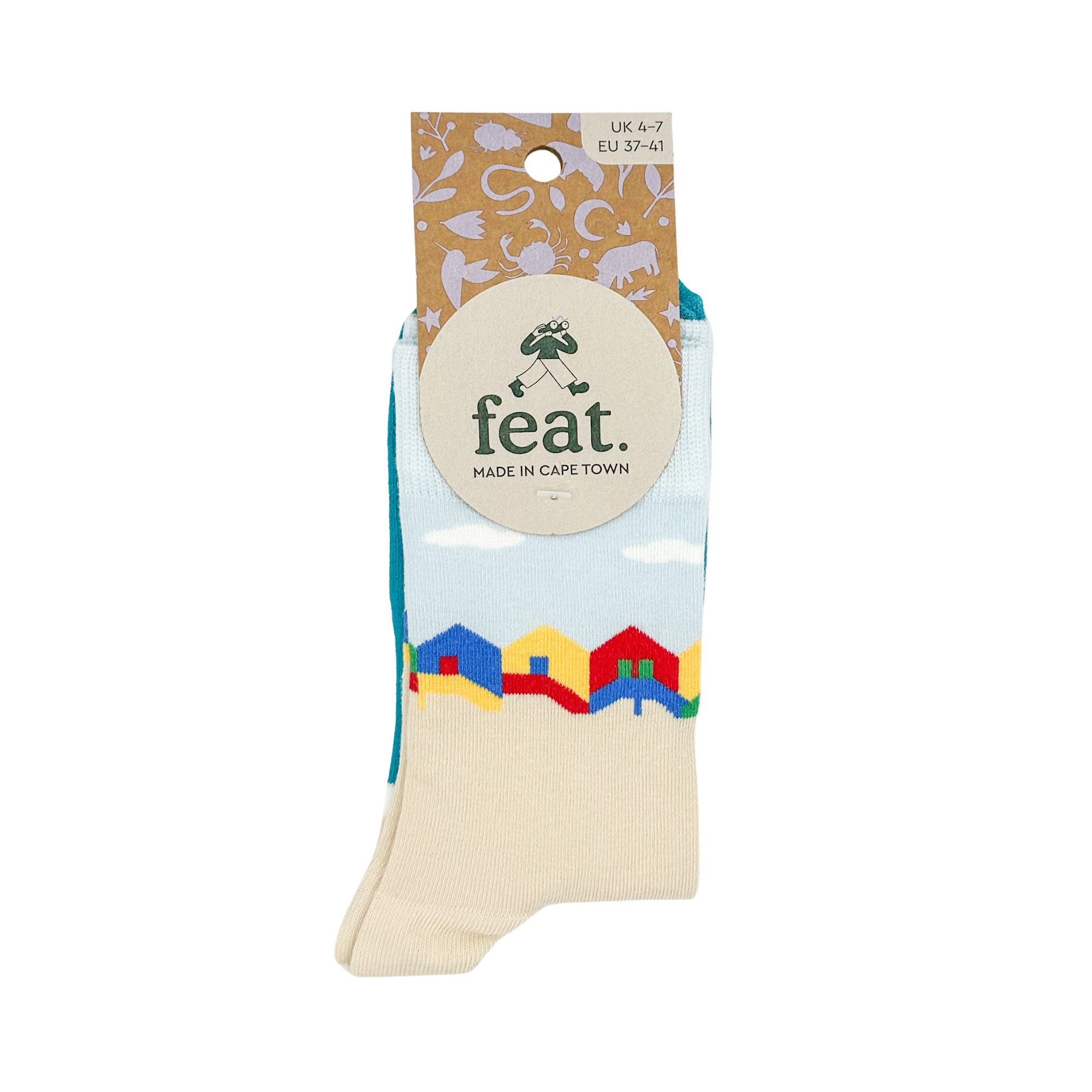 Muizenberg Beach Hut Socks - Ladies